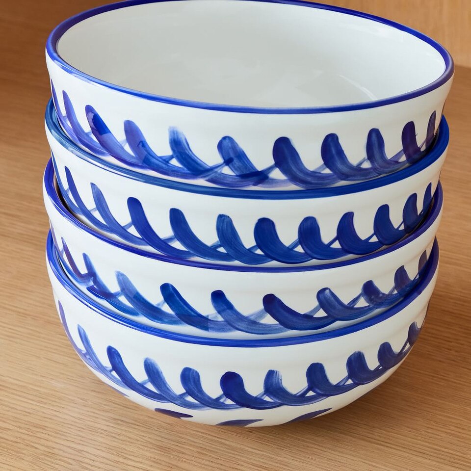 Cabana Handpainted Pasta Bowls West Elm Australia